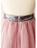 Grey Sequin Mauve Tulle Tutu Skirt